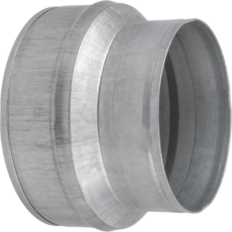 VezoWorks 6" to 5" Inch Duct Pipe Adapter - Galvanized Steel HVAC Ducting Reducer for Ventilation - PVC Pipe, Hose Coupler - Heavy Duty Exhaust, Air Conditioner Fittings - Vent Flange Connector - Image 1